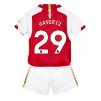 Camiseta Arsenal Kai Havertz #29 Primera Equipación para niños 2023-24 manga corta (+ pantalones cortos)